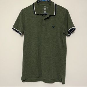 American Eagle Men’s Green Flex Polo Shirt